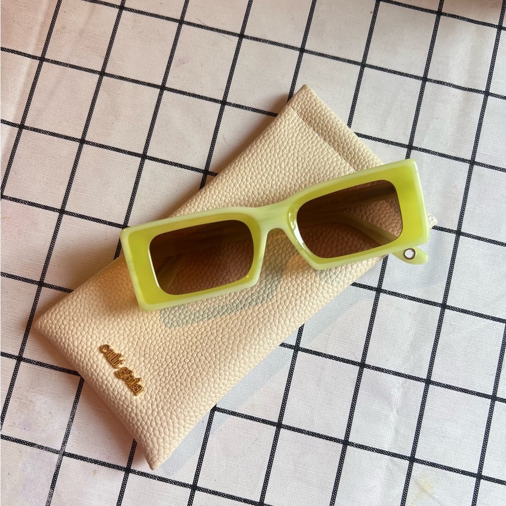 Cult Gaia Lime Green Sunglasses
